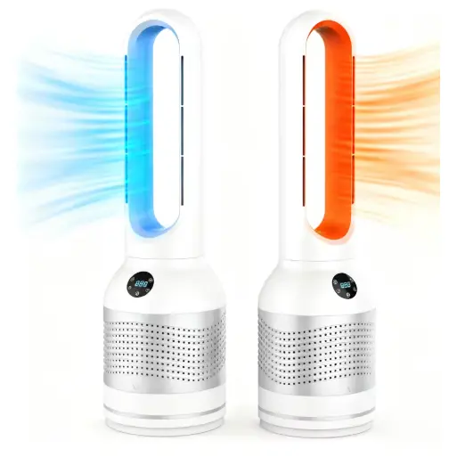 3 i 1 Bladeless Fan Air Cooler Heater og luftrenser