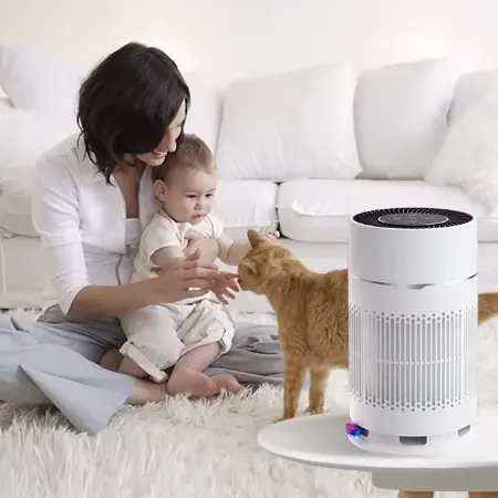 Baby Sound Machine til Sovende Natlampe White Noise Air Purifier