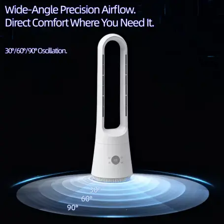 Hot Cool Bladeless Tower Fan Smart luftrenser med fjernbetjening